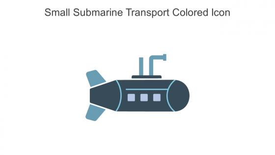 Small Submarine Transport Colored Icon In Powerpoint Pptx Png And Editable Eps Format