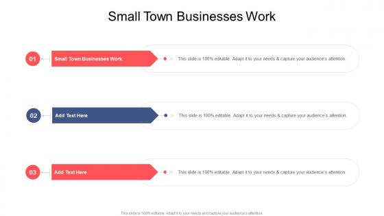 Small Town Businesses Work In Powerpoint And Google Slides Cpb