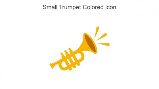 Small Trumpet Colored Icon In Powerpoint Pptx Png And Editable Eps Format
