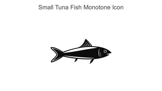 Small Tuna Fish Monotone Icon In Powerpoint Pptx Png And Editable Eps Format