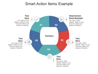 Smart action items example ppt powerpoint presentation gallery example cpb