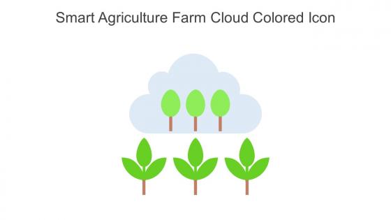 Smart Agriculture Farm Cloud Colored Icon In Powerpoint Pptx Png And Editable Eps Format