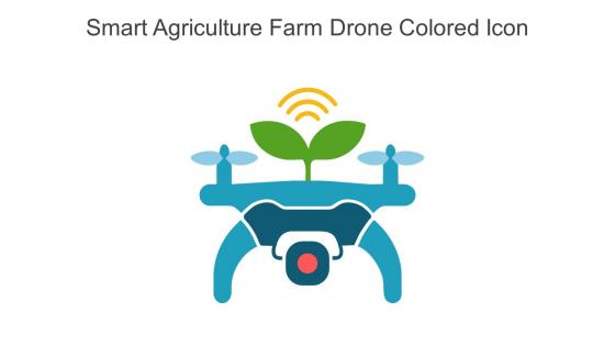 Smart Agriculture Farm Drone Colored Icon In Powerpoint Pptx Png And Editable Eps Format