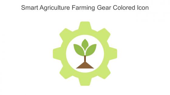 Smart Agriculture Farming Gear Colored Icon In Powerpoint Pptx Png And Editable Eps Format