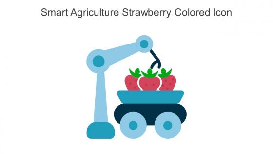 Smart Agriculture Strawberry Colored Icon In Powerpoint Pptx Png And Editable Eps Format