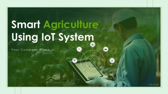 Smart Agriculture Using IoT System powerpoint presentation slides IoT CD V