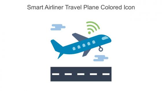 Smart Airliner Travel Plane Colored Icon In Powerpoint Pptx Png And Editable Eps Format