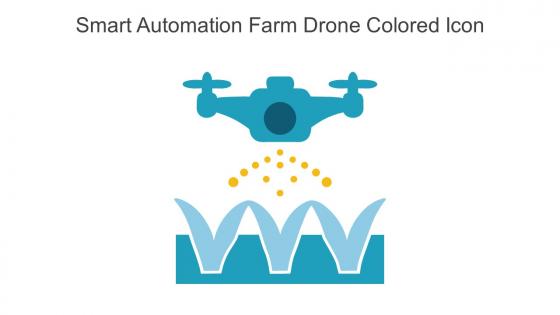 Smart Automation Farm Drone Colored Icon In Powerpoint Pptx Png And Editable Eps Format