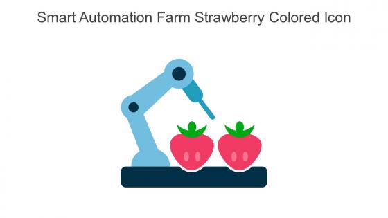 Smart Automation Farm Strawberry Colored Icon In Powerpoint Pptx Png And Editable Eps Format