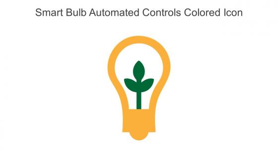 Smart Bulb Automated Controls Colored Icon In Powerpoint Pptx Png And Editable Eps Format