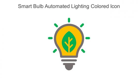 Smart Bulb Automated Lighting Colored Icon In Powerpoint Pptx Png And Editable Eps Format