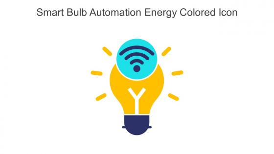 Smart Bulb Automation Energy Colored Icon In Powerpoint Pptx Png And Editable Eps Format