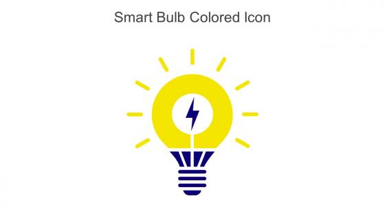 Smart Bulb Colored Icon In Powerpoint Pptx Png And Editable Eps Format