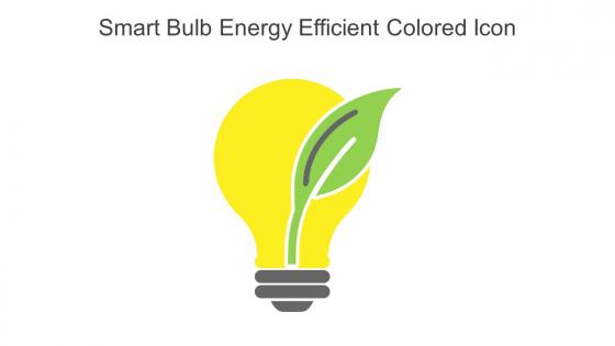 Smart Bulb Energy Efficient Colored Icon In Powerpoint Pptx Png And Editable Eps Format