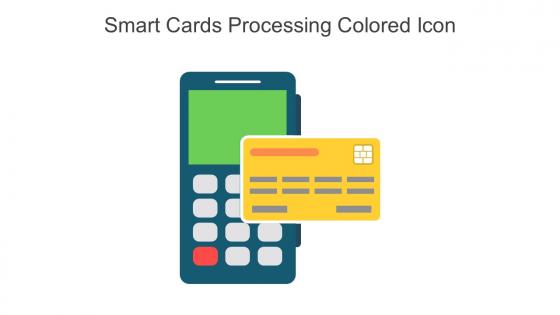 Smart Cards Processing Colored Icon In Powerpoint Pptx Png And Editable Eps Format