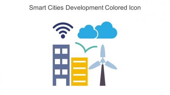Smart Cities Development Colored Icon In Powerpoint Pptx Png And Editable Eps Format