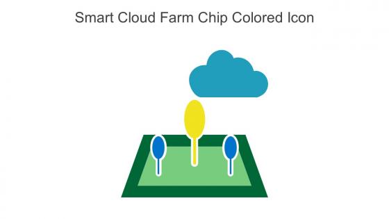 Smart Cloud Farm Chip Colored Icon In Powerpoint Pptx Png And Editable Eps Format