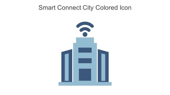 Smart Connect City Colored Icon In Powerpoint Pptx Png And Editable Eps Format