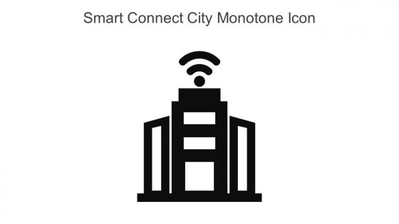 Smart Connect City Monotone Icon In Powerpoint Pptx Png And Editable Eps Format