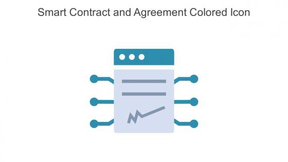 Smart Contract And Agreement Colored Icon In Powerpoint Pptx Png And Editable Eps Format