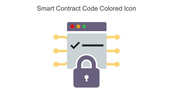 Smart Contract Code Colored Icon In Powerpoint Pptx Png And Editable Eps Format