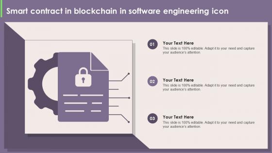 Smart Contract In Blockchain In Software Engineering Icon