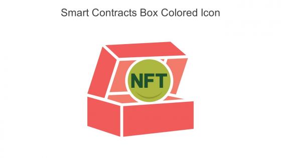Smart Contracts Box Colored Icon In Powerpoint Pptx Png And Editable Eps Format