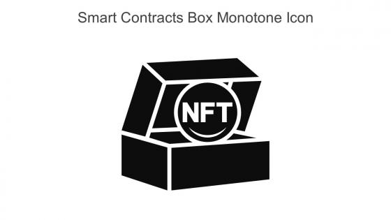 Smart Contracts Box Monotone Icon In Powerpoint Pptx Png And Editable Eps Format