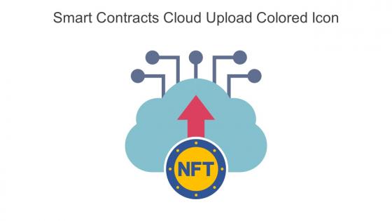 Smart Contracts Cloud Upload Colored Icon In Powerpoint Pptx Png And Editable Eps Format