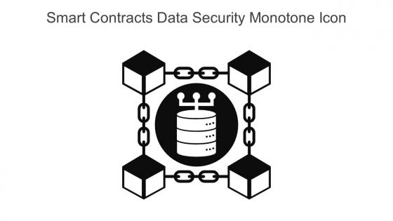 Smart Contracts Data Security Monotone Icon In Powerpoint Pptx Png And Editable Eps Format