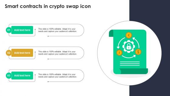 Smart Contracts In Crypto Swap Icon