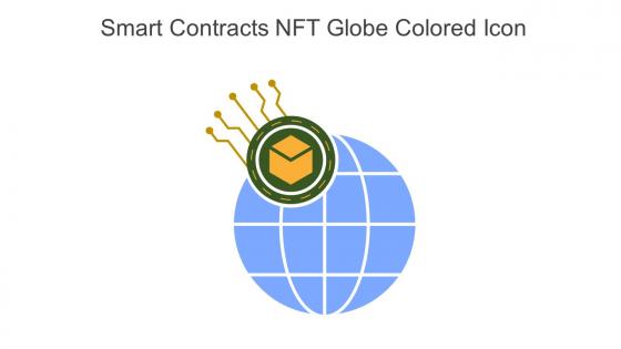 Smart Contracts NFT Globe Colored Icon In Powerpoint Pptx Png And Editable Eps Format