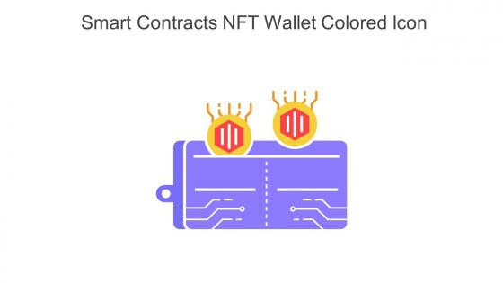 Smart Contracts NFT Wallet Colored Icon In Powerpoint Pptx Png And Editable Eps Format