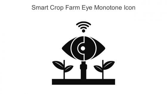 Smart Crop Farm Eye Monotone Icon In Powerpoint Pptx Png And Editable Eps Format