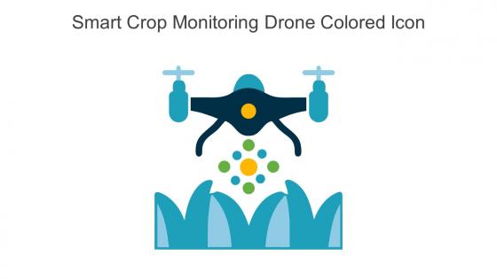 Smart Crop Monitoring Drone Colored Icon In Powerpoint Pptx Png And Editable Eps Format