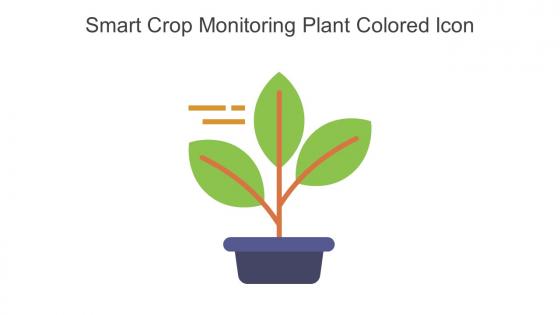 Smart Crop Monitoring Plant Colored Icon In Powerpoint Pptx Png And Editable Eps Format