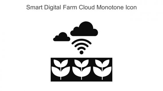 Smart Digital Farm Cloud Monotone Icon In Powerpoint Pptx Png And Editable Eps Format