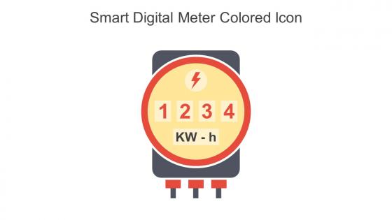 Smart Digital Meter Colored Icon In Powerpoint Pptx Png And Editable Eps Format