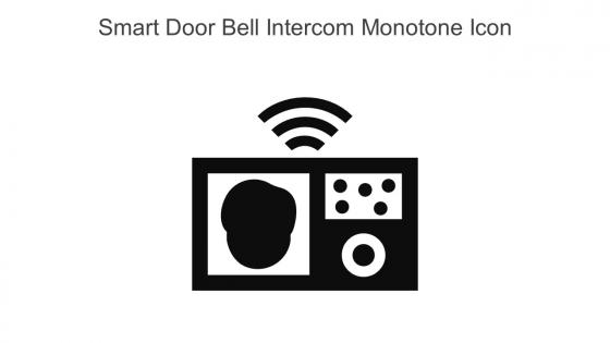 Smart Door Bell Intercom Monotone Icon In Powerpoint Pptx Png And Editable Eps Format