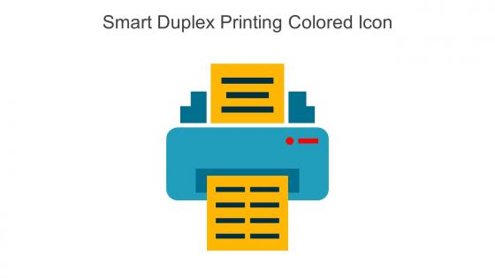 Smart Duplex Printing Colored Icon In Powerpoint Pptx Png And Editable Eps Format