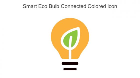 Smart Eco Bulb Connected Colored Icon In Powerpoint Pptx Png And Editable Eps Format