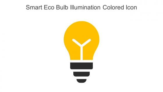Smart Eco Bulb Illumination Colored Icon In Powerpoint Pptx Png And Editable Eps Format