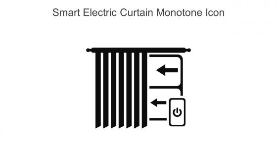 Smart Electric Curtain Monotone Icon In Powerpoint Pptx Png And Editable Eps Format