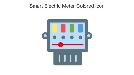 Smart Electric Meter Colored Icon In Powerpoint Pptx Png And Editable Eps Format