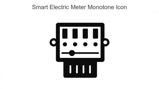 Smart Electric Meter Monotone Icon In Powerpoint Pptx Png And Editable Eps Format