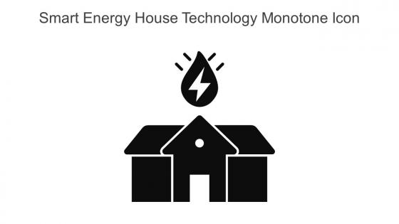 Smart Energy House Technology Monotone Icon In Powerpoint Pptx Png And Editable Eps Format
