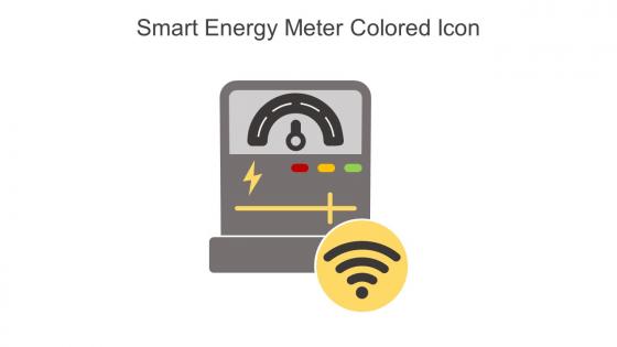 Smart Energy Meter Colored Icon In Powerpoint Pptx Png And Editable Eps Format