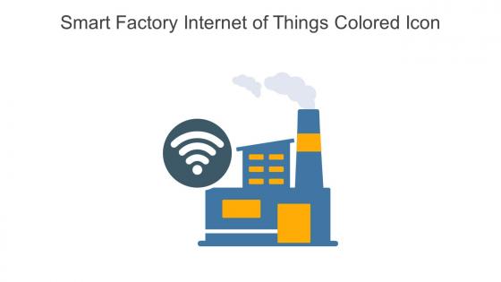 Smart Factory Internet Of Things Colored Icon In Powerpoint Pptx Png And Editable Eps Format
