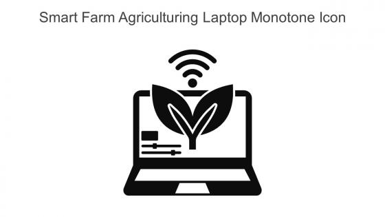 Smart Farm Agriculturing Laptop Monotone Icon In Powerpoint Pptx Png And Editable Eps Format
