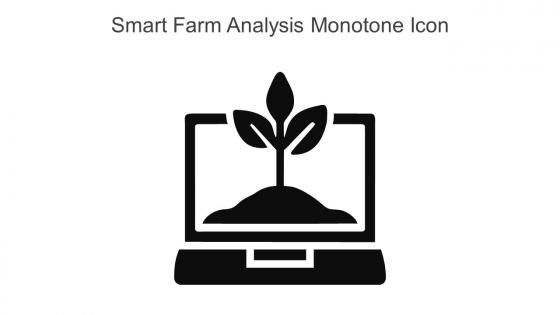 Smart Farm Analysis Monotone Icon In Powerpoint Pptx Png And Editable Eps Format